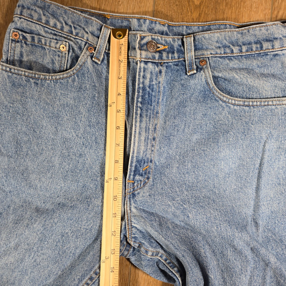 Vintage Levi’s 550 Jeans 34x34 Made in USA 1996 Light Wash Relaxed Fit Tapered - Picture 8 of 14
